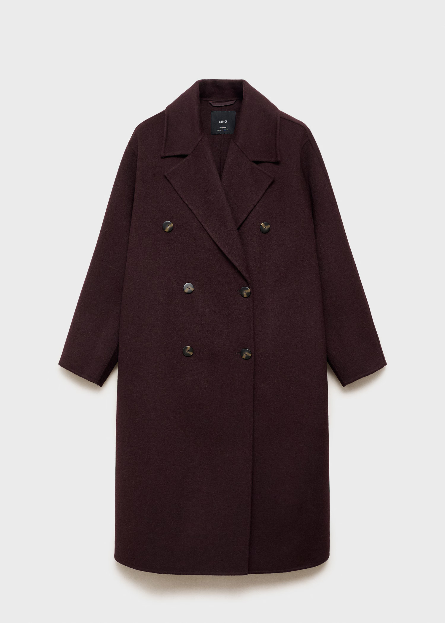 Handmade oversized wool coat | MANGO (UK)