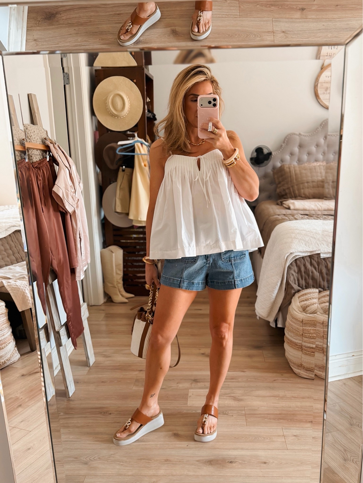 Ootd for a day in New Orleans yesterday.

Summer outfits over 40, denim shorts, white sleeveless babydoll top, sandals

#LTKdayinmylife #LTKootd #LTKOver40

#LTKdayinmylife #LTKootd #LTKOver40