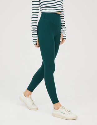 OFFLINE By Aerie Real Me XTRA Hold Up! Scallop Legging | American Eagle Outfitters (US & CA)