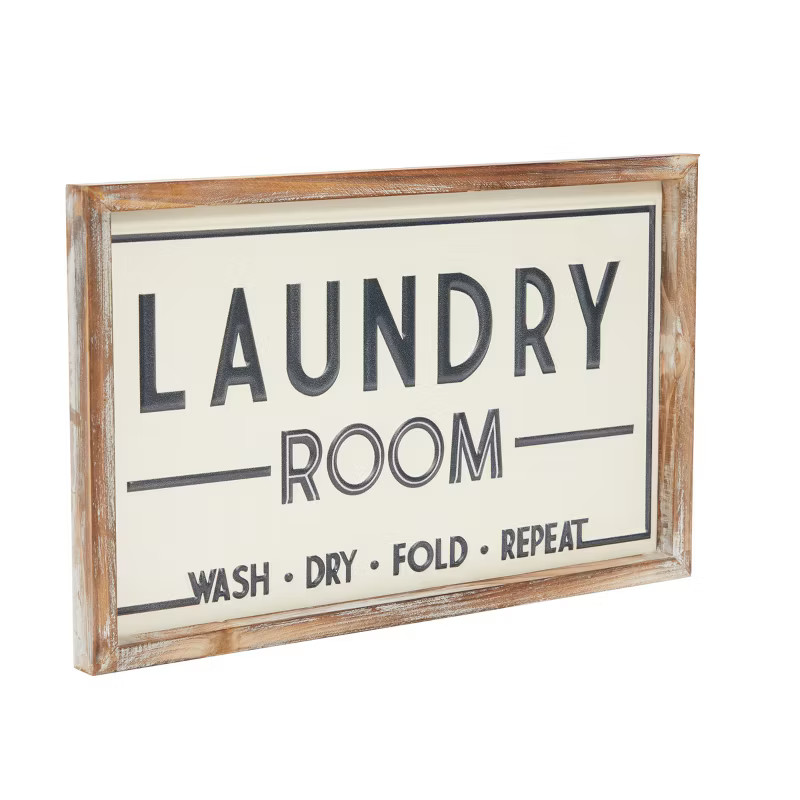 Farmlyn Creek Laundry Room Door Sign, Farmhouse Home Decor (15.7 x 9.8 in) | Target