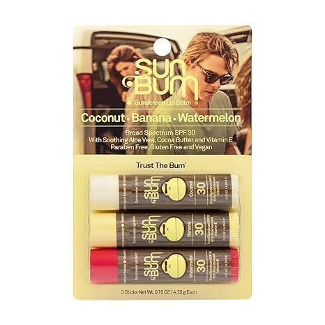 Amazon.com : Sun Bum SPF 30 Sunscreen Lip Balm | Vegan and Cruelty Free Broad Spectrum UVA/UVB Li... | Amazon (US)