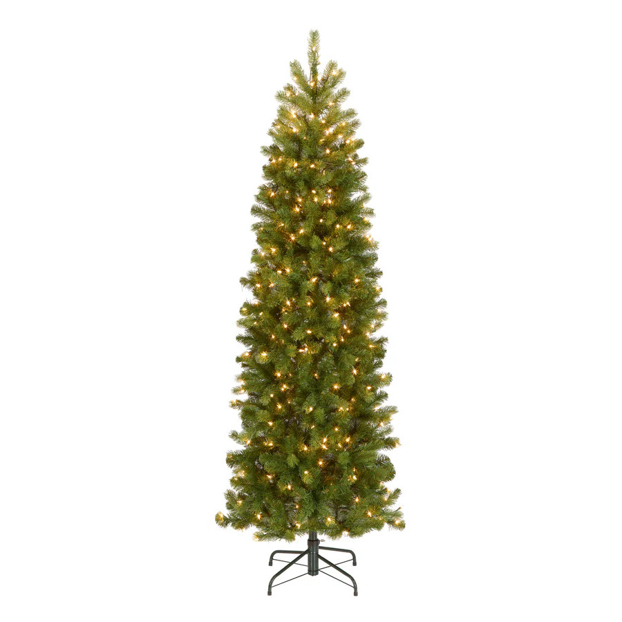 6.5 ft. Pre-Lit Kingswood Fir Pencil Tree with Clear Lights | National Tree Company