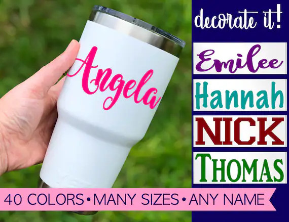 Name Decal Used for Labeling Any Hard Smooth Surface Such as - Etsy | Etsy (US)