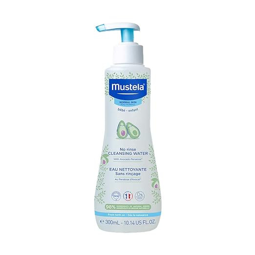 Mustela Baby Cleansing Water - No-Rinse Micellar Water - with Natural Avocado & Aloe Vera - for B... | Amazon (US)