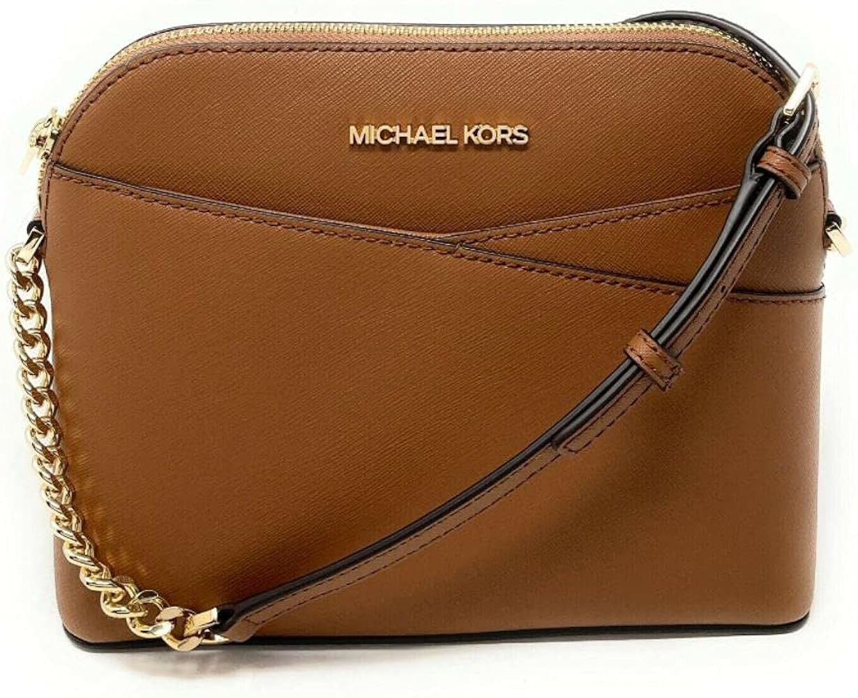 Michael Kors Jet Set Medium Crossbody Leather Handbag | Amazon (US)