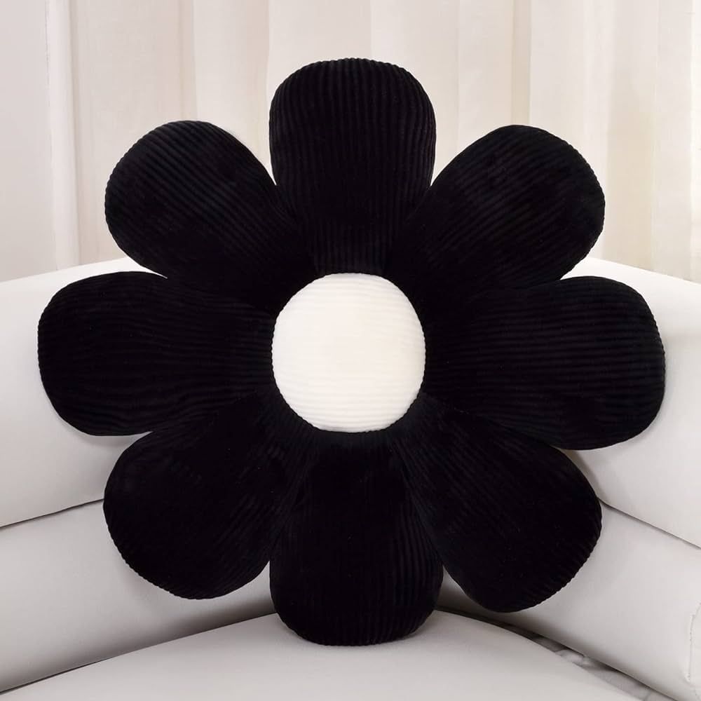 ZAKUN Flower- Shaped Throw Pillow, Daisy Pillow Flower Cushion, Aesthetic Daisy Flower Pillow Cut... | Amazon (US)