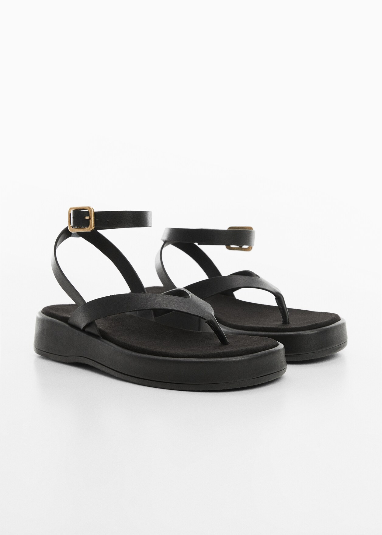 Platform strap sandals | MANGO (UK)