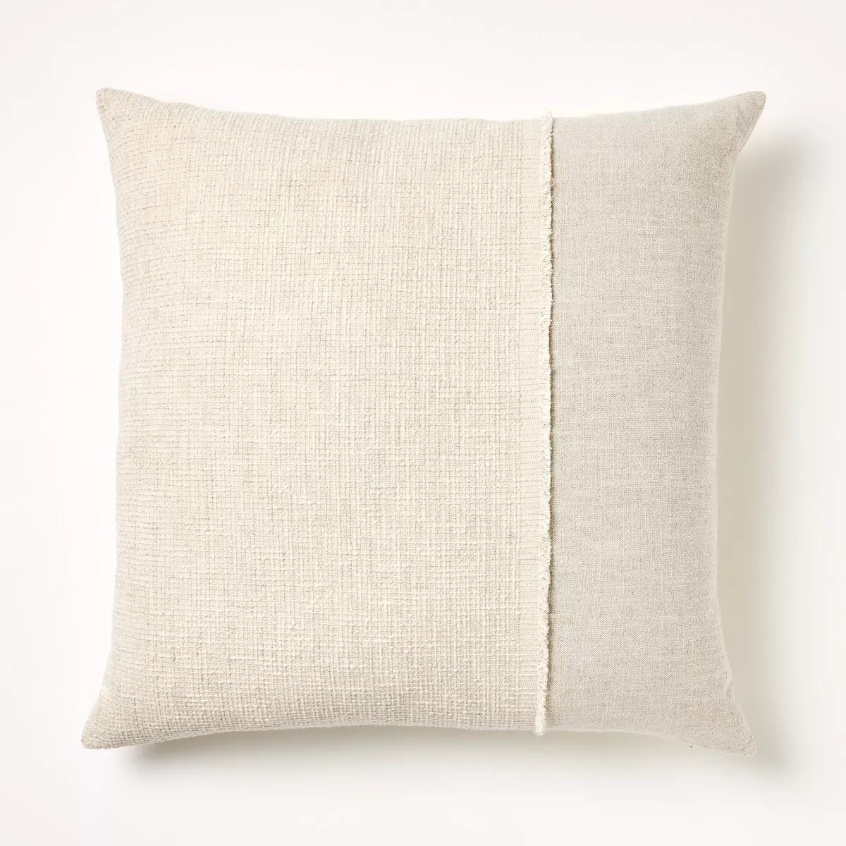 Oversized Pieced Square Throw Pillow Cream/Neutral - Threshold™ designed with Studio McGee | Target