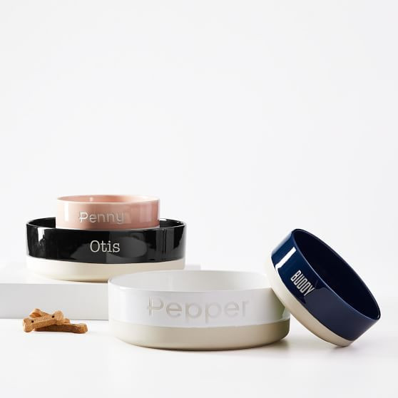 Dipped Ceramic Dog Bowl | Mark and Graham