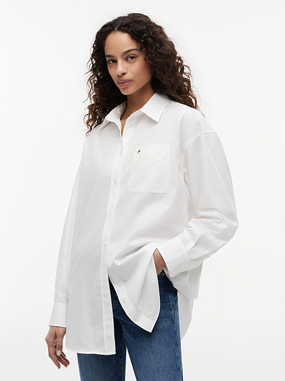 Oversized Fit Poplin Shirt | Tommy Hilfiger UK