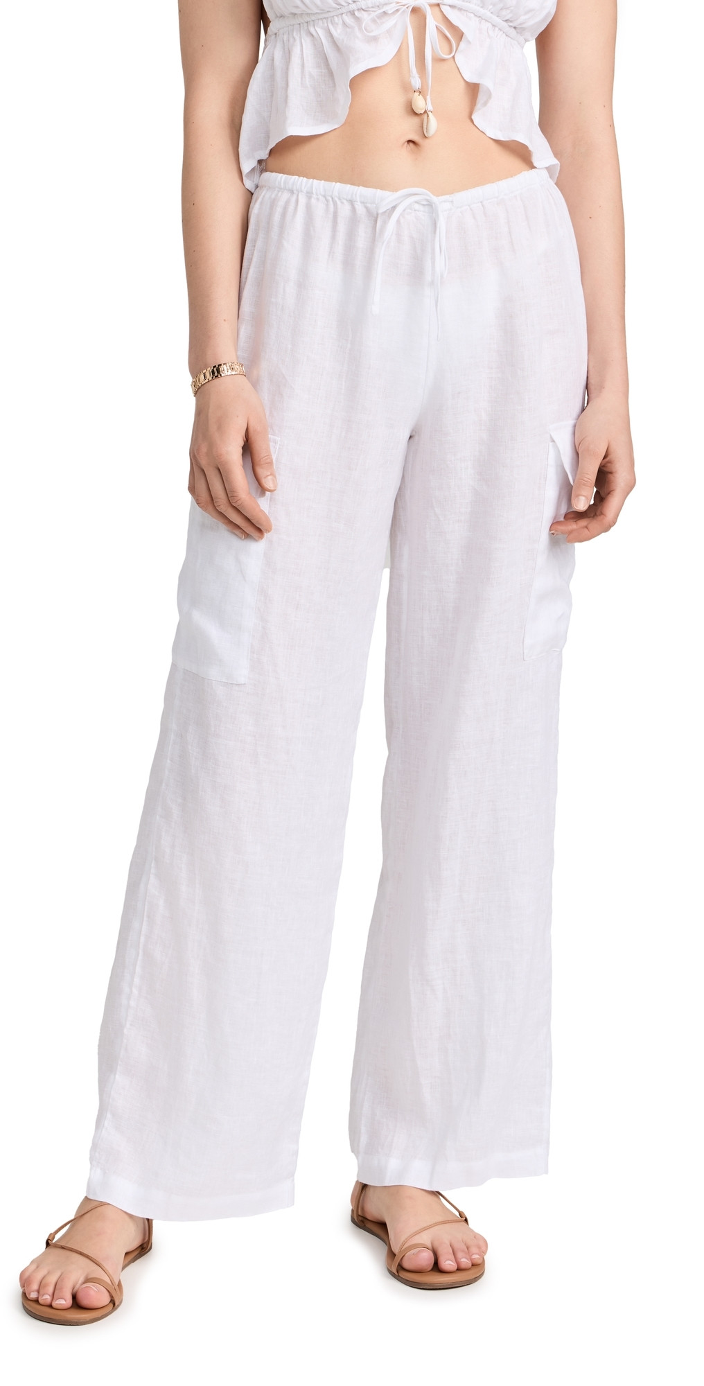 LSPACE Sundown Cargo Pants White L | Shopbop