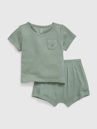 Baby Ribbed 2-Piece Outfit Set | Gap (US)