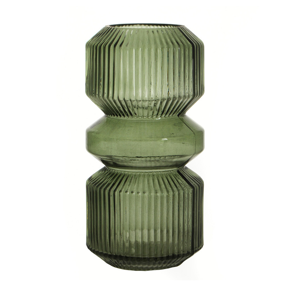 Bil Ribbed Glass Vase | Temple & Webster AU