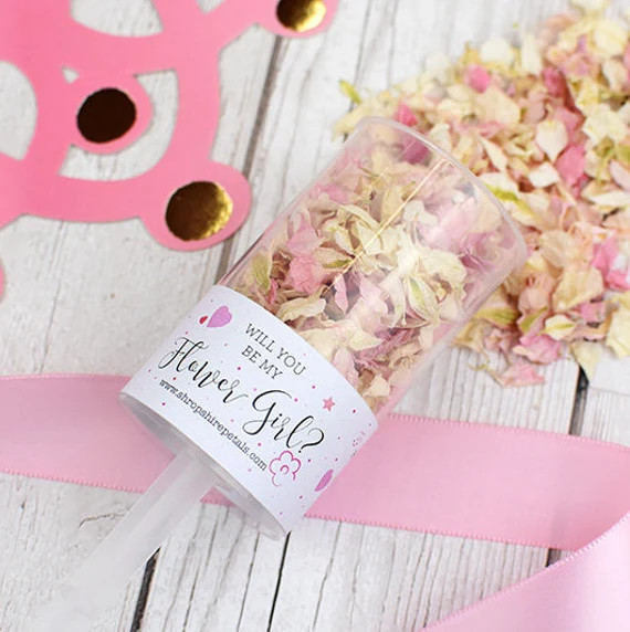 Flower Girl Confetti Pop | 100% Biodegradable Wedding Confetti, Real Petal | Will you be my? Prop... | Etsy (US)