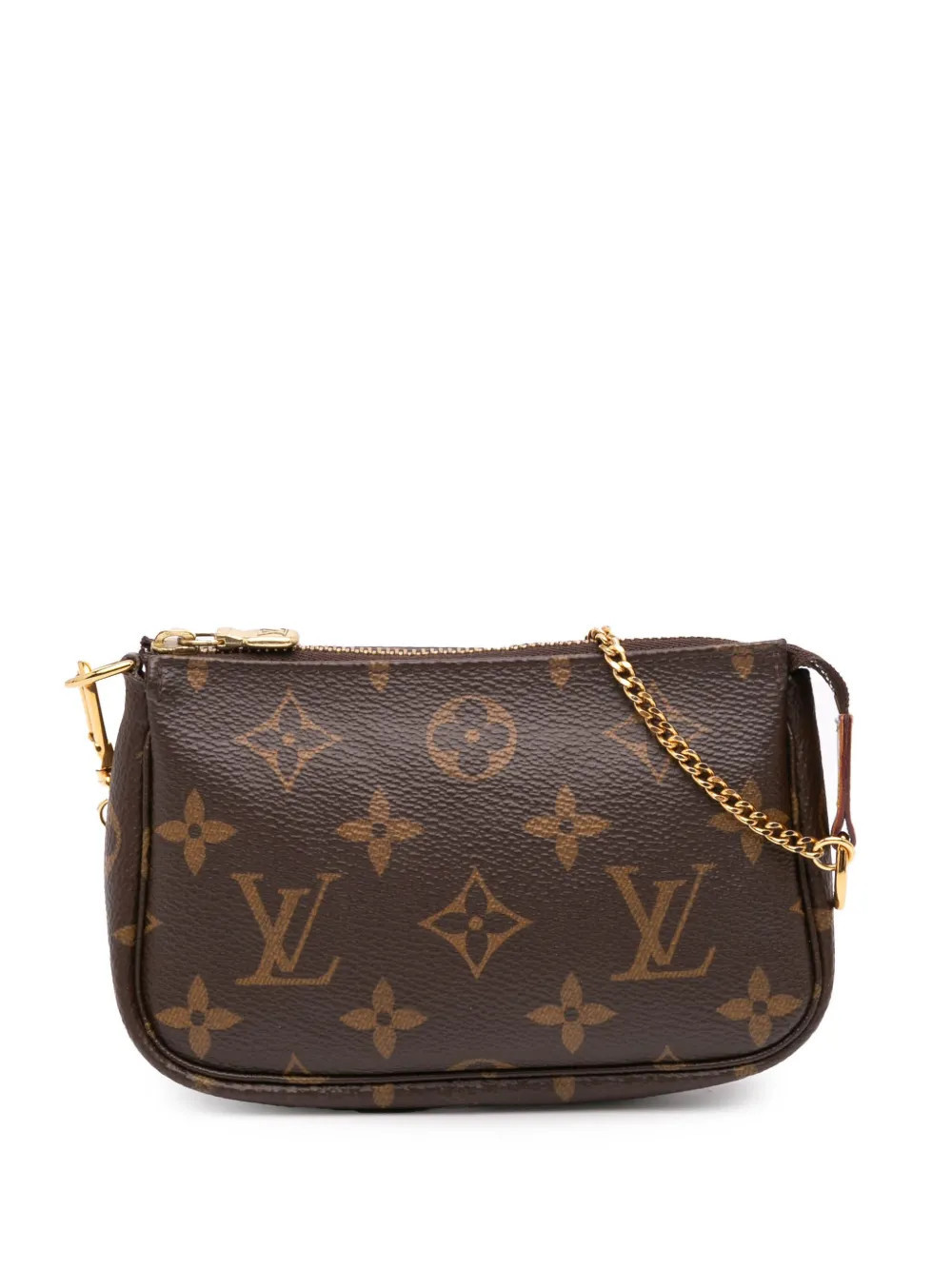 Louis Vuitton Pre-Owned 2020 Monogram Mini Pochette Accessoires handbag - Brown | Farfetch Global