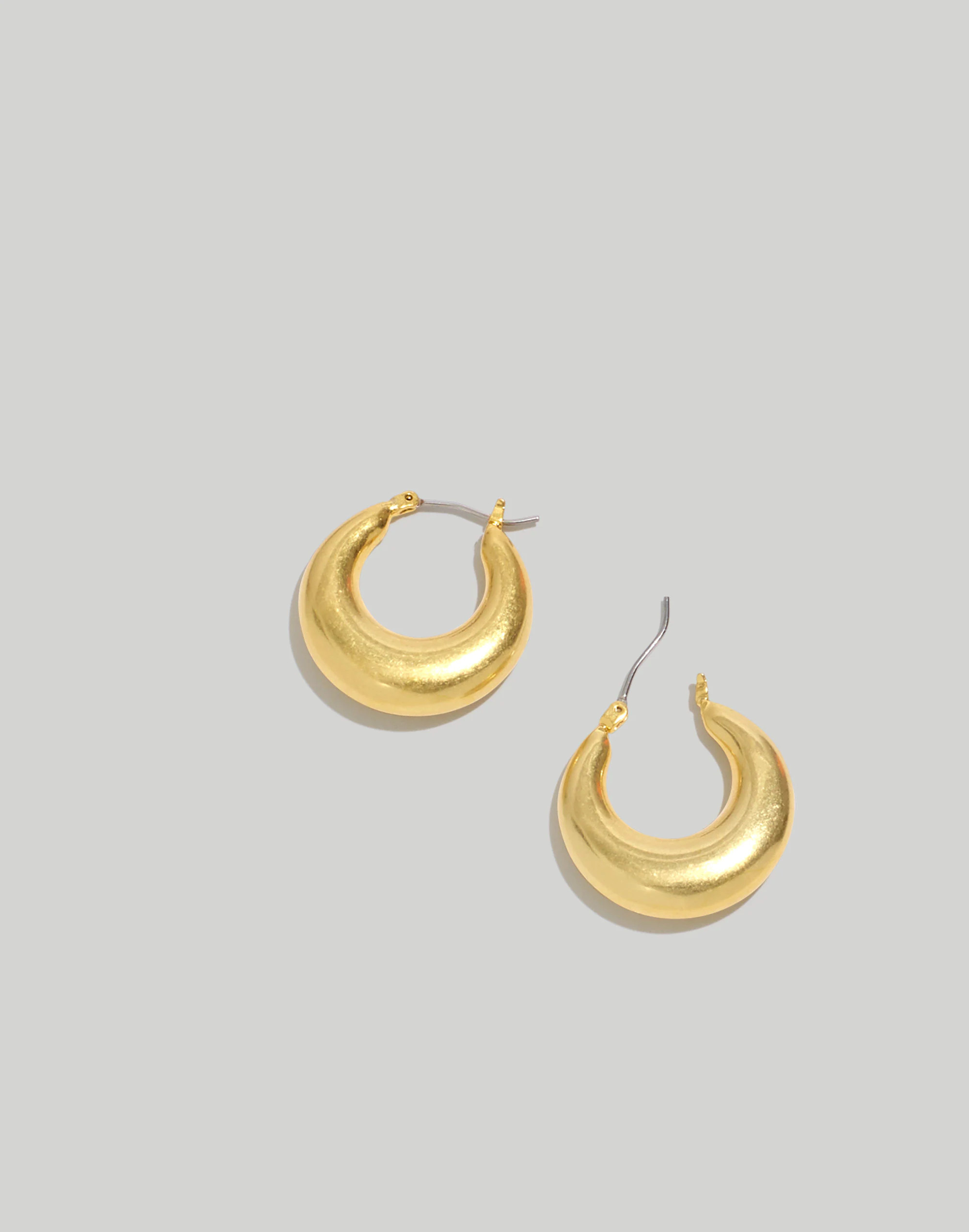 Crescent Large Hoop Earrings | Madewell