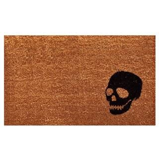 Calloway Mills Black Skull 24 in. x 36 in. Coir Door Mat 153592436 - The Home Depot | The Home Depot