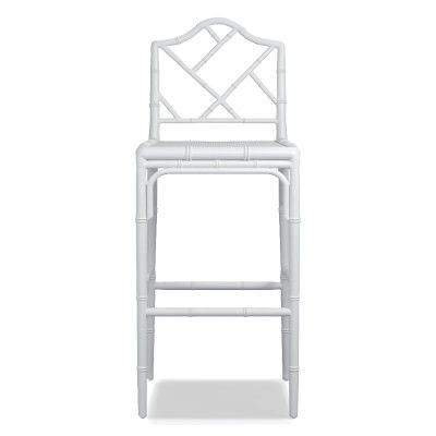 Chippendale Stool Frame Only, Bar, White | Williams-Sonoma