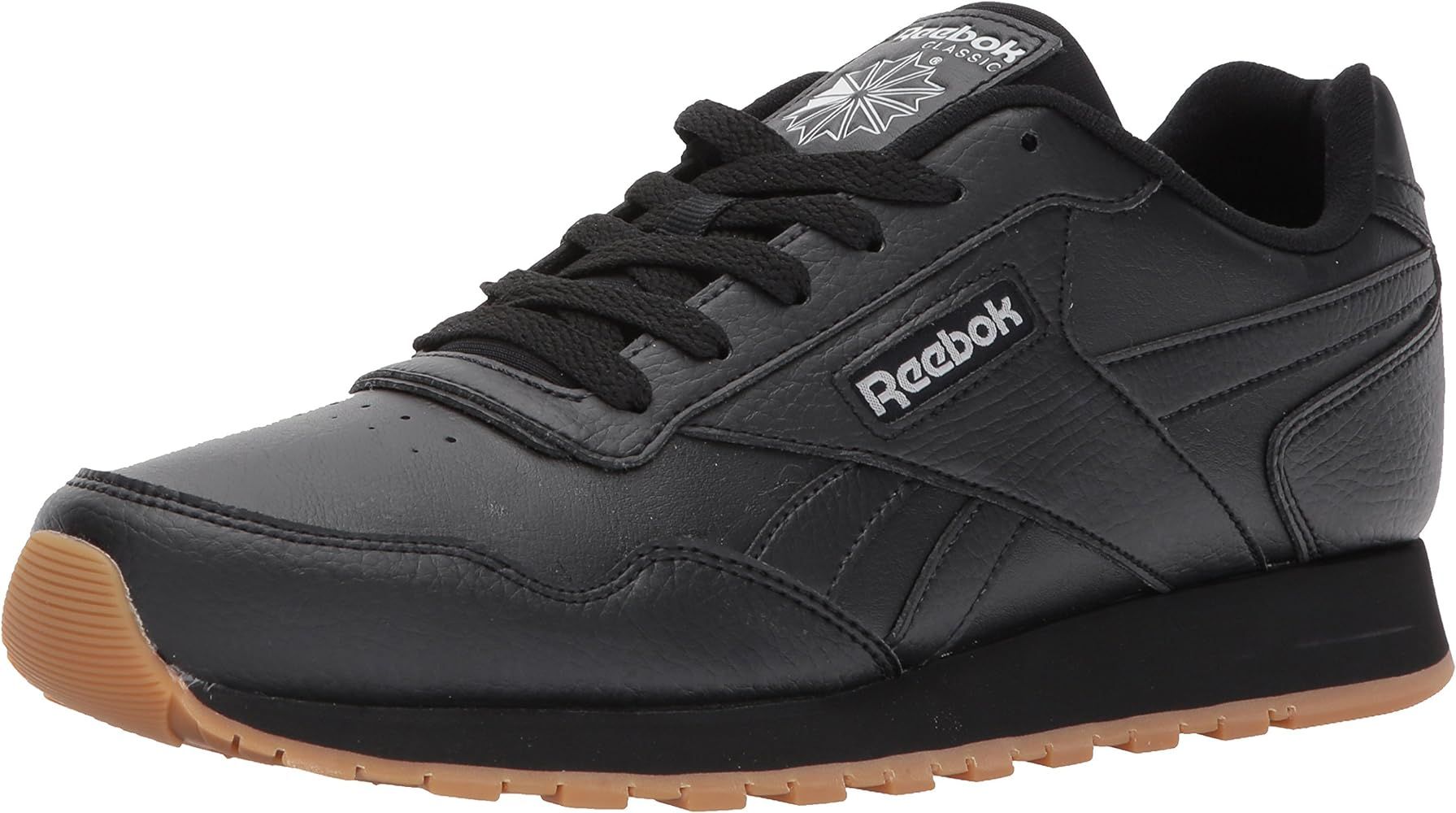 Amazon.com | Reebok Men's Classic Harman Run Sneaker, black/gum, 8 M US | Road Running | Amazon (US)
