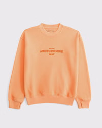 boys logo crew sweatshirt | boys tops | Abercrombie.com | Abercrombie & Fitch (US)