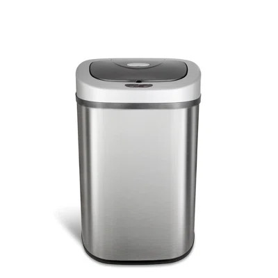 Nine Stars 21 Gallon Stainless Steel Motion Sensor Trash Can | Wayfair North America