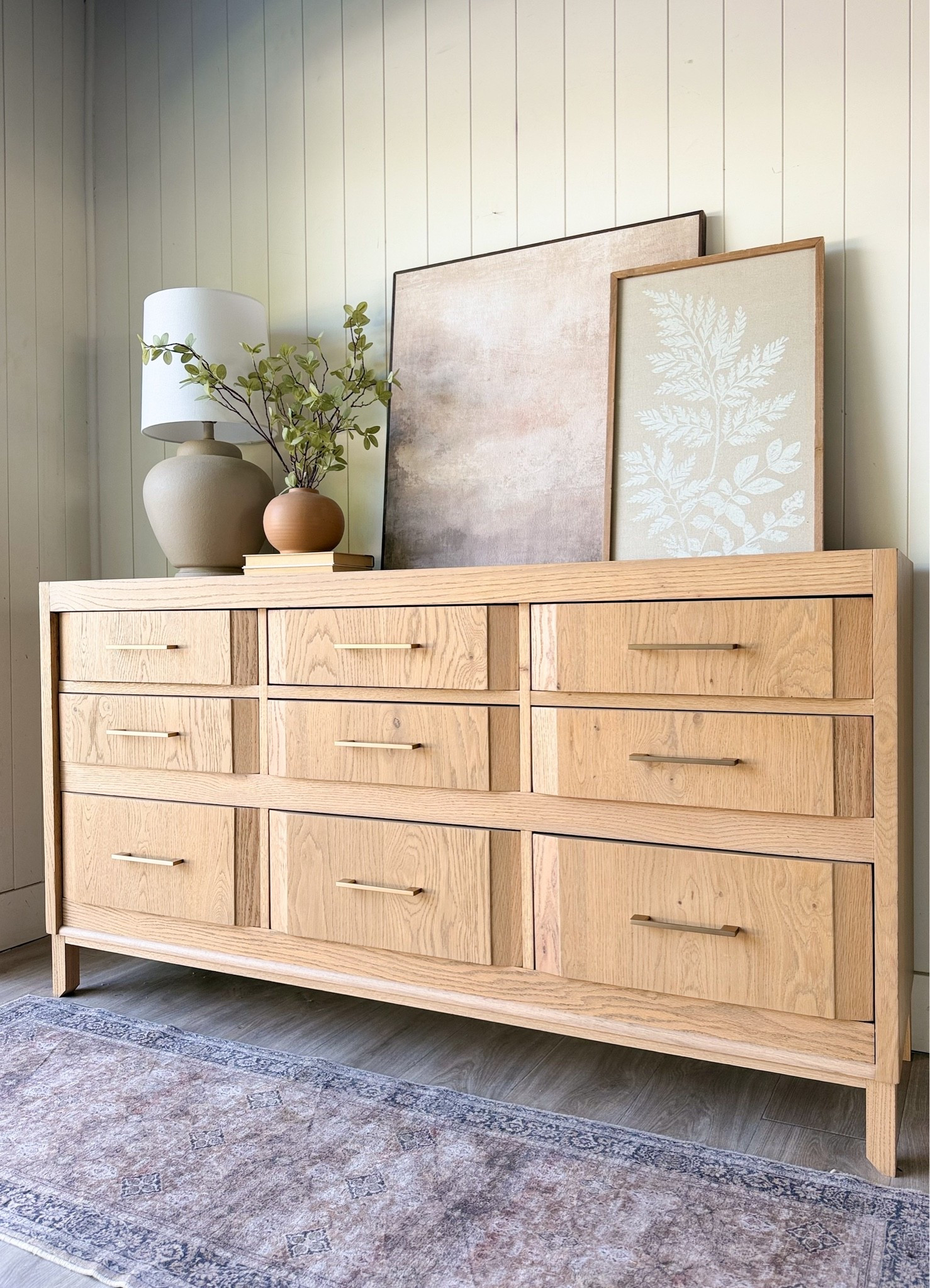 Vintage oak dresser makeover