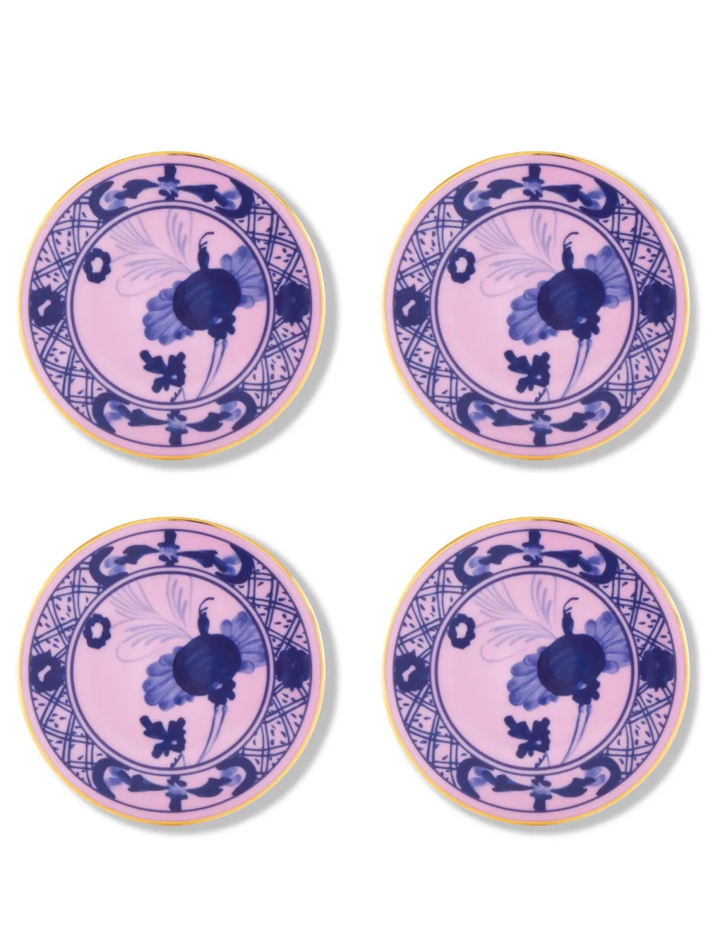 GINORI 1735 Oriente Coaster Plates (set Of four) | Pink | FARFETCH PR | Farfetch Global