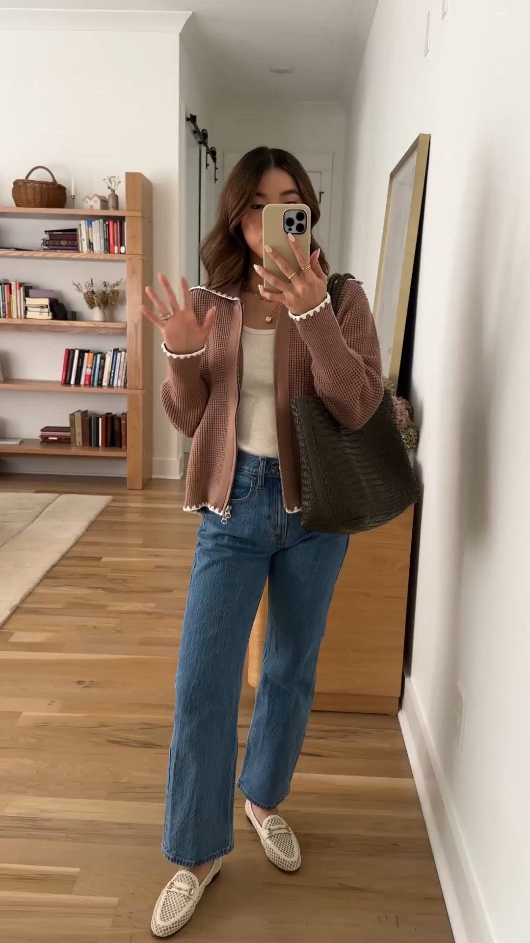 Sizing info:
•jeans size 24 extra short in medium wash
•tank size XS
•sweater size XS in ginger snap 

petite fashion, get dressed with me, outfit inspiration, ootd, nashville outfit, Nashville influencer, petite style, vacation style, casual outfits, mom style, petite pants, spring outfits, spring outfit info, spring pants, spring outfit idea, spring top, spring bag, spring sweater, spring shoes, Spring jeans, Varley sweater 

 @Varley @abercrombie 

#LTKootd #LTKPetite #LTKmomlife