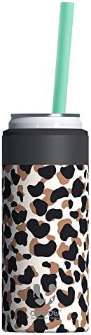 Asobu Skinny Can Cooler Insulated Stainless Steel Sleeve for a Slim 12 Ounce Can and Reusable Str... | Amazon (US)