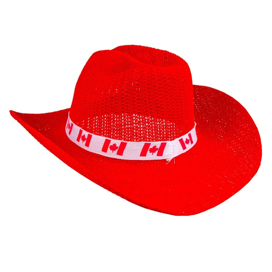 Let's Party Canada Day Cowboy Hat for Adults, One Size, Red | Amazon (CA)