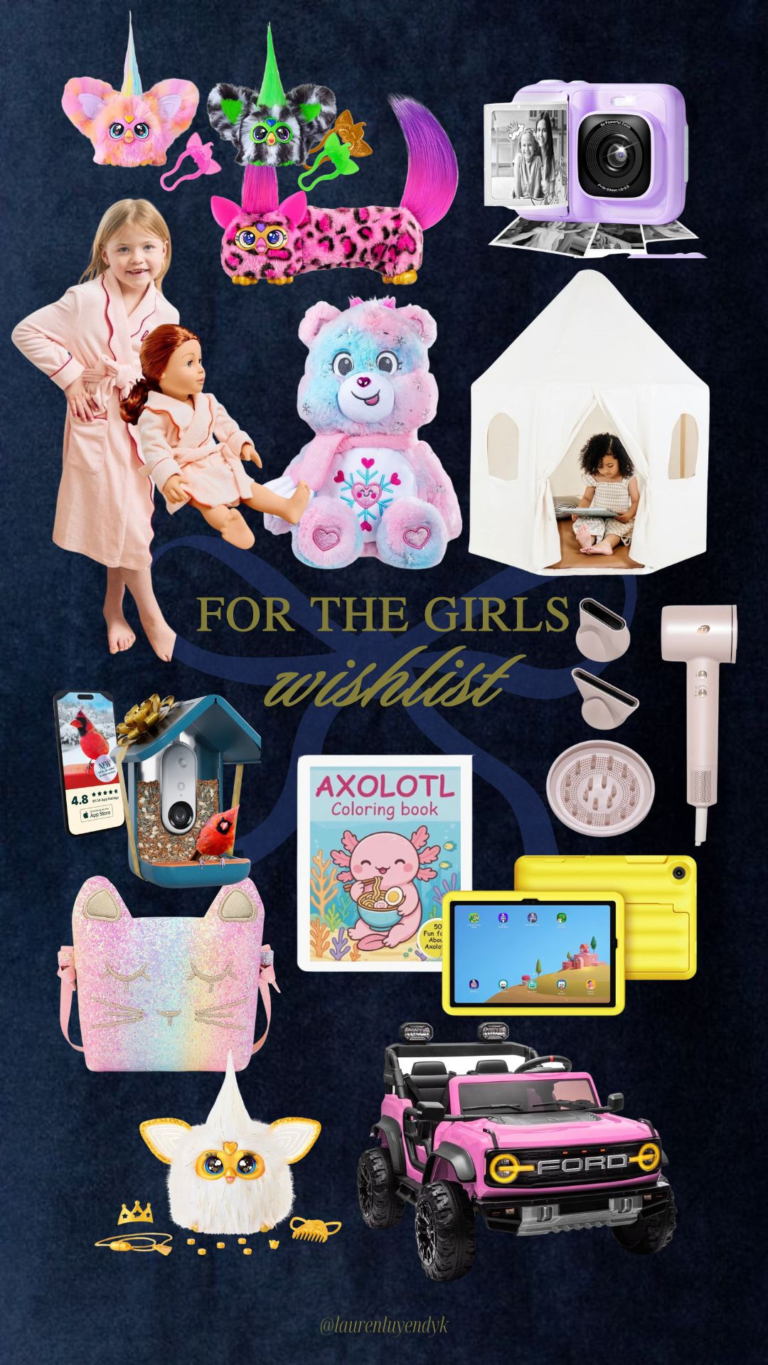 Gift Guide 🎁 for the girls. Toys for girls, coloring book, dolls, furby, tablet.  

 #LTKGiftGuide #LTKHoliday #LTKKids