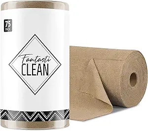 Fantasticlean Microfiber Cleaning Cloth Roll -75 Pack, Tear Away Microfiber Towels, 12" x 12", Re... | Amazon (US)