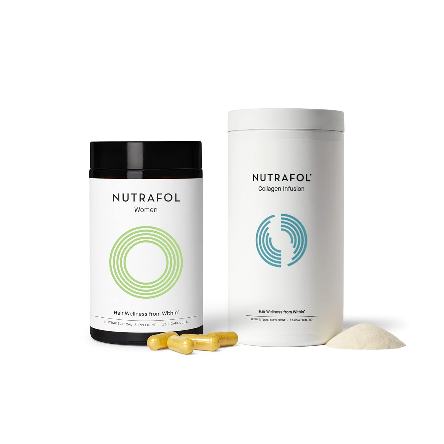 Nutrafol Strengthening Duo: Women's Hair Growth Supplement (Hair Growth Supplement & Collagen) | Amazon (US)