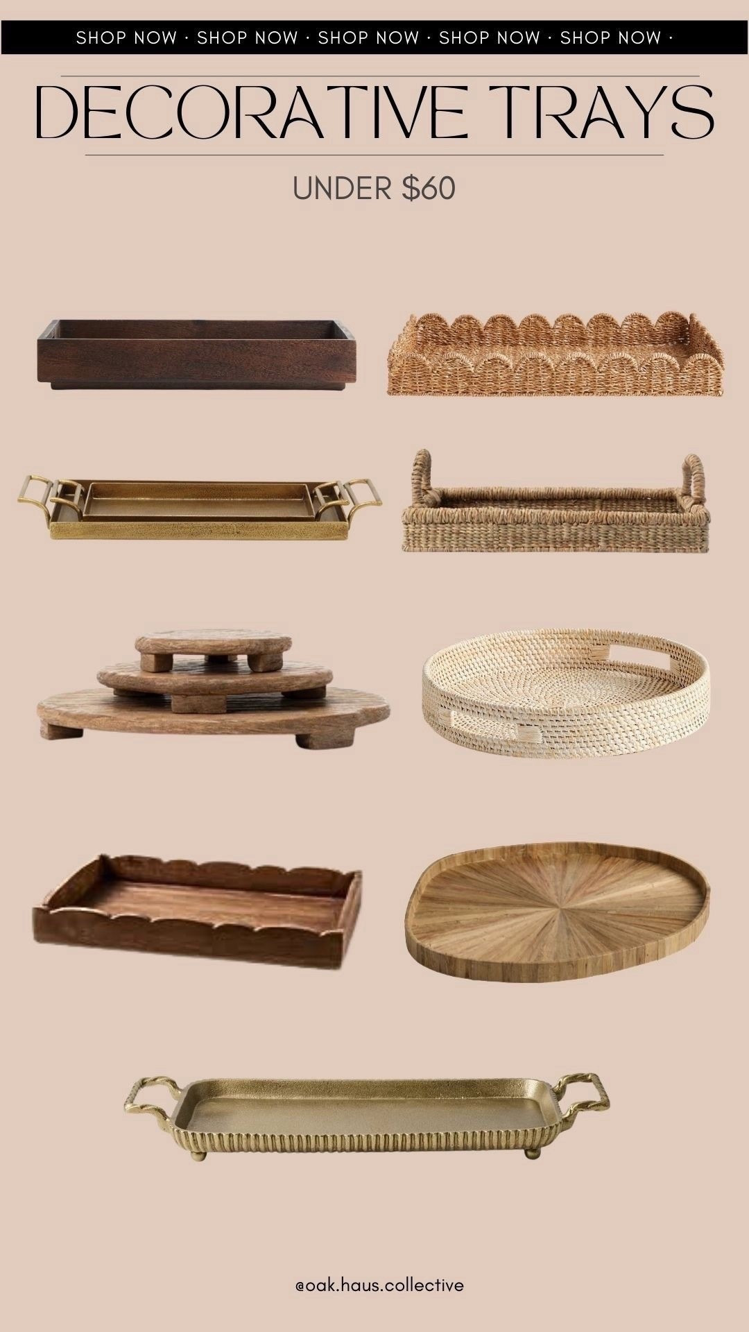 Decorative Trays Under $50, wicker trays, table trays M, decorative tras 


#LTKHome