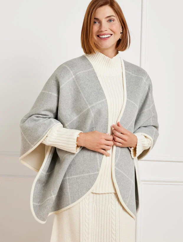 Pinetree Reversible Twill Cape | Talbots