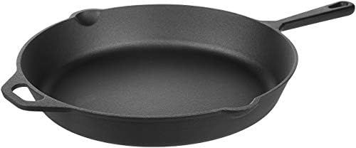 Amazon Basics Pre-Seasoned Cast Iron Skillet Pan, 15 Inch | Amazon (US)