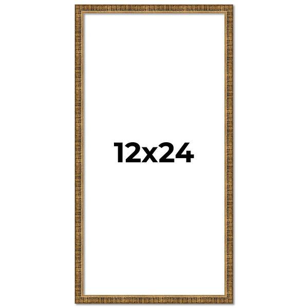 12x24 Frame Gold Kingsley Distressed Solid Wood Picture Frame Width | Overstock.com Shopping - Th... | Bed Bath & Beyond