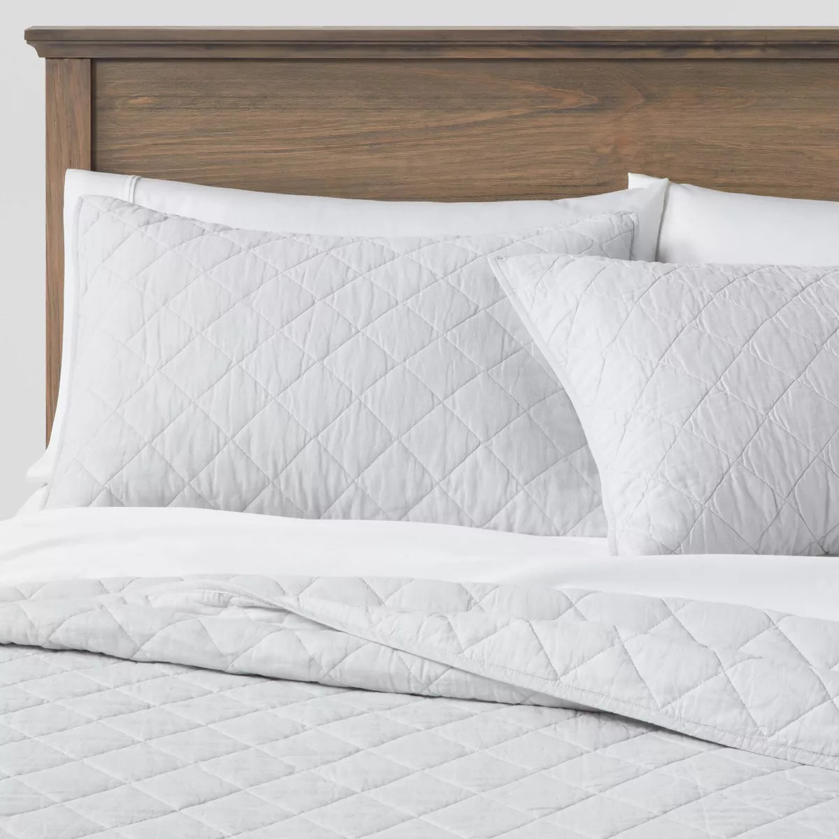 Diamond Stitch Cotton Linen Quilt - Threshold™ | Target