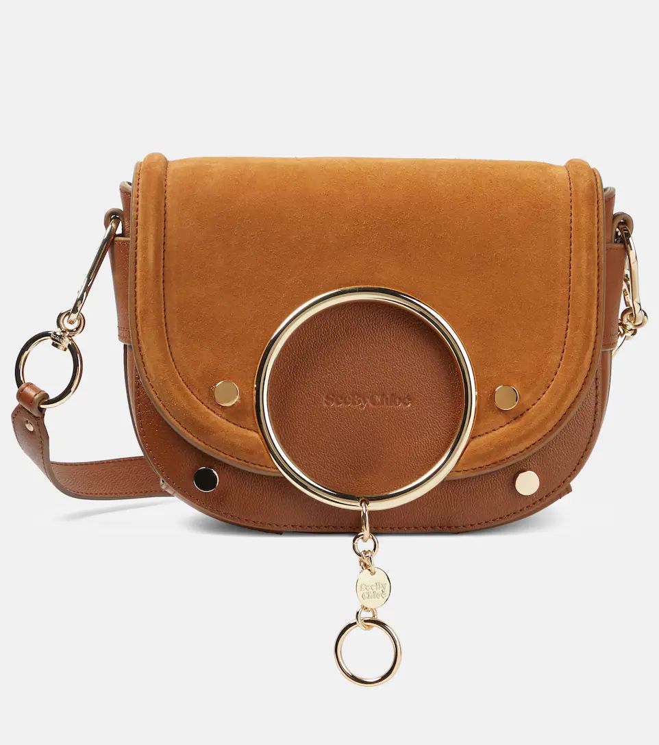 Mara suede and leather crossbody bag | Mytheresa (US/CA)