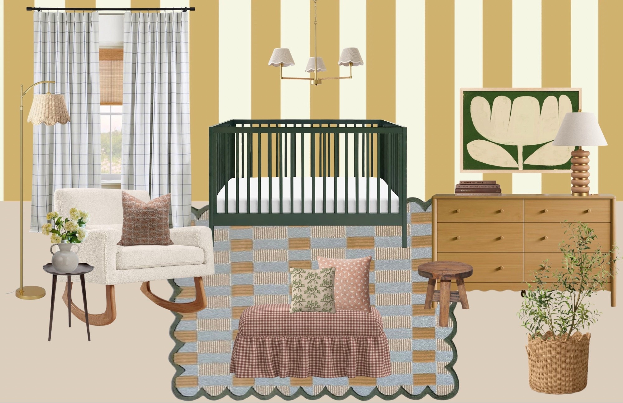 Whimsical baby nursery with curated pieces in a mix of colors. 
@Wayfair 
@Target 


#LTKHome #LTKmomlife #LTKBaby