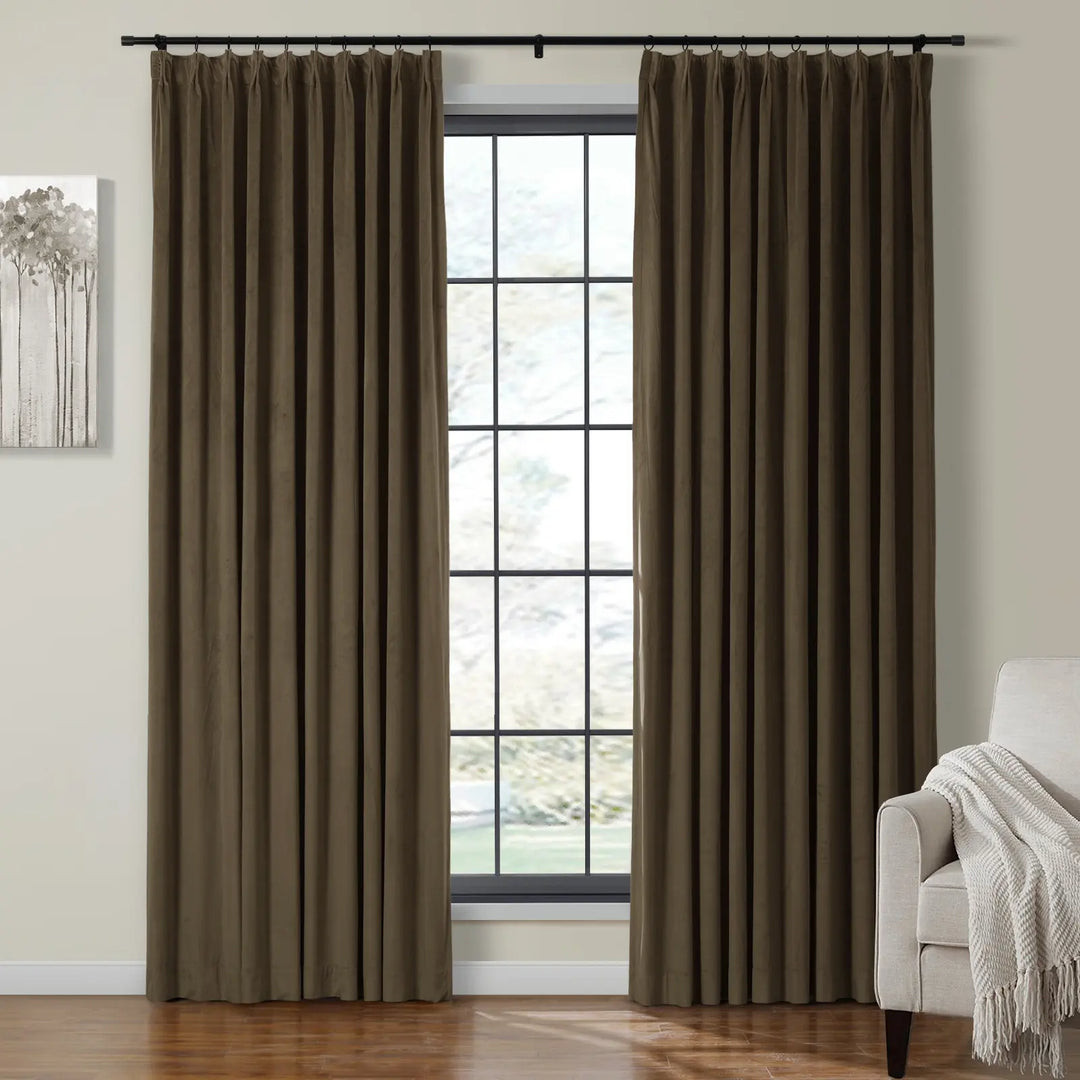 Birkin Velvet Curtain Pleated | TWOPAGES