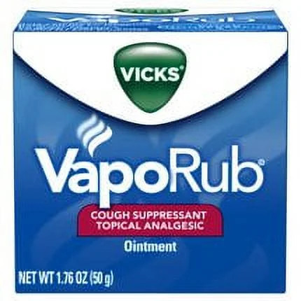 Vicks Vaporub Cough Suppressant Chest Rub Ointment, 1.76 oz - Walmart.com | Walmart (US)