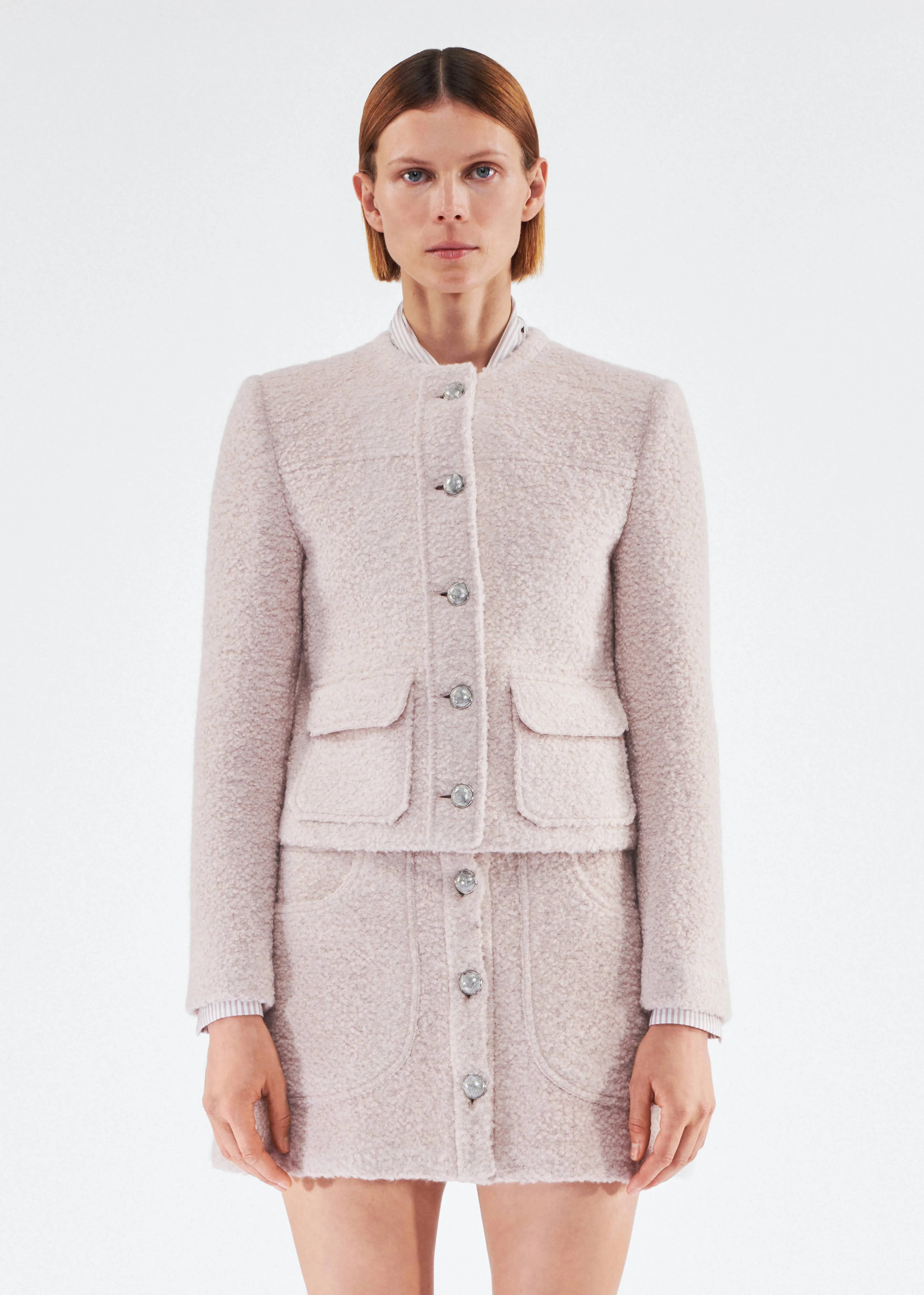 Lana Jacket in Brushed Bouclé | Tailored Wardrobe Staple | Adam Lippes
