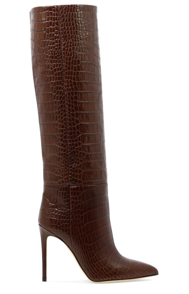 Paris Texas Embossed Knee-High Stiletto Boots | Cettire Global