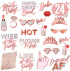 Click for more info about xo, Fetti Bachelorette Photo Booth Props - 24 pieces, pre-assembled - Rose Gold Future Mrs Party ...