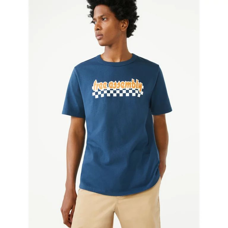 Free Assembly Men’s Short Sleeve Graphic T-shirt | Walmart (US)