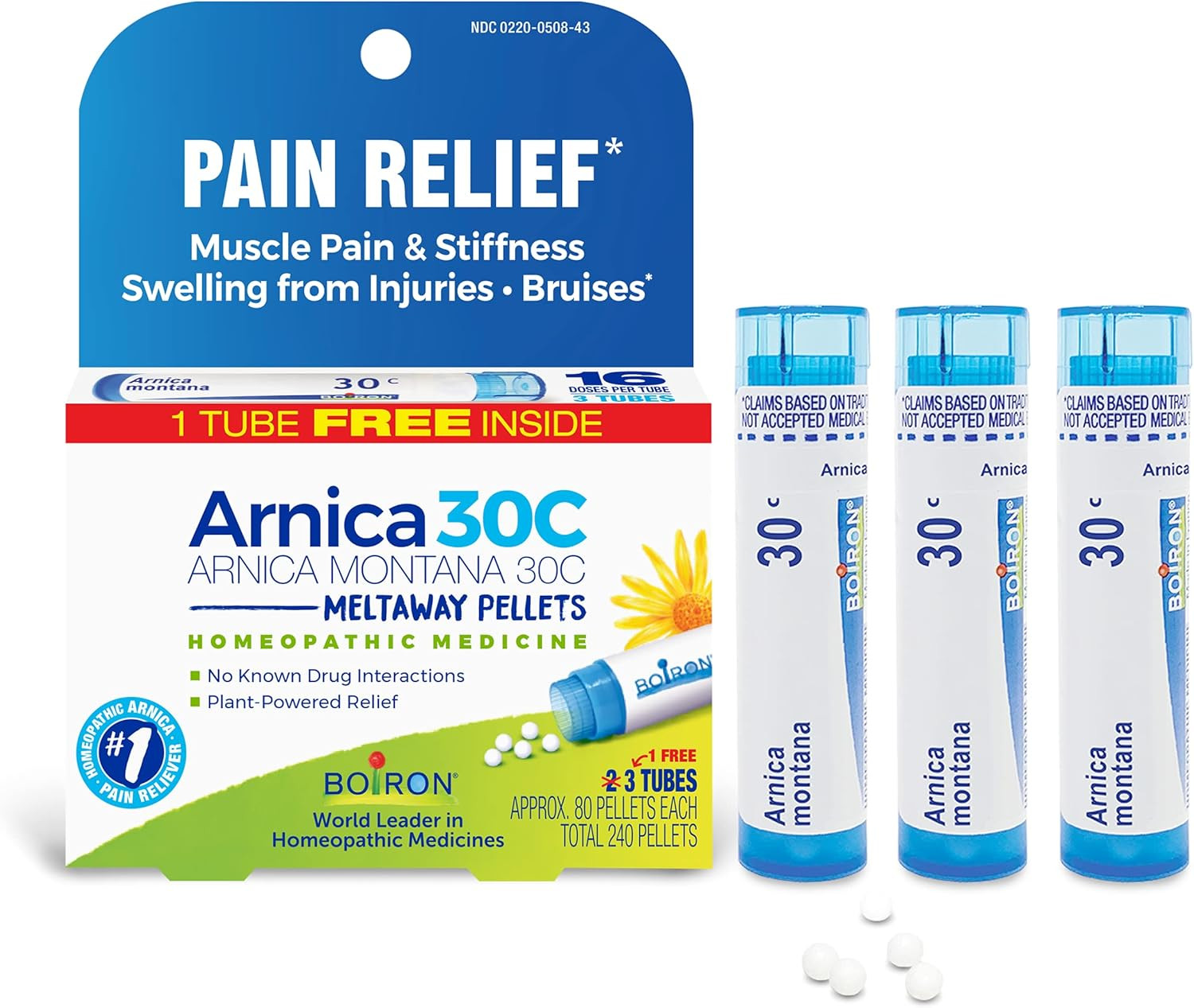 Boiron Arnica Montana 30C Homeopathic Medicine for Relief from Muscle Pain, Muscle Stiffness, Swe... | Amazon (US)