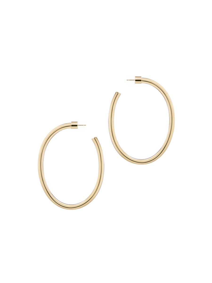 Law 10K-Gold-Plated Petite Hoop Earrings | Saks Fifth Avenue