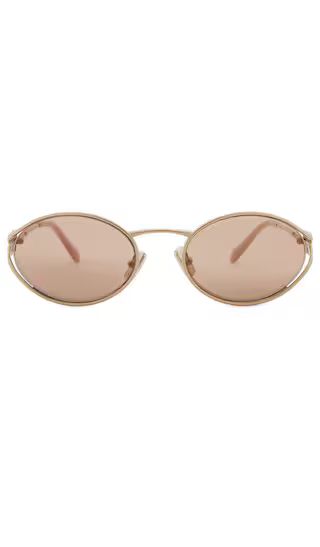 Collections
    
    

        
        Oval Sunglasses in Pale Gold

        
            Miu Mi... | Revolve Clothing (Global)