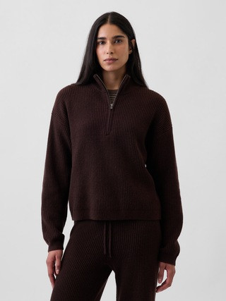 CashSoft Oversized Half-Zip Pullover | Gap (US)